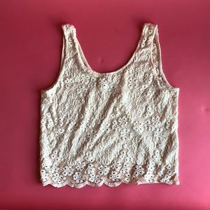 topshop Lace Tank